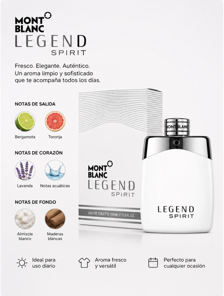 Mont Blanc Legend Spirit Men EDT Spray